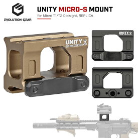 【楽天ランキング1位】【 Evolution Gear 製】 UNITYタイプ FAST MICRO-S MOUNT T-1/T-2/COMP M5s 対応 ハイマウント | 東京マルイ エアガン 電動ガン ガスガン AEG GBB Aimpoint T1 T2 ドットサイト ダットサイト ユニティ オプション カスタムパーツ サバゲー 1/1 玩具