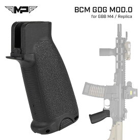 【MP製】GBB M4シリーズ対応 BCM GFG Mod.0 ピストルグリップ レプリカ (東京マルイ/VFC/GHK/WAなど) 樹脂製 収納スペース付き BK ブラック | MWS CQBR ブロック1 MK18 M4A1 カービン エアガン ガスブローバック カスタムパーツ