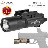 【楽天ランキング1位】【 SOTAC製 】 SUREFIRE X300U-B ULTRA ハンドガンライト レプリカ ハンドガン タ…