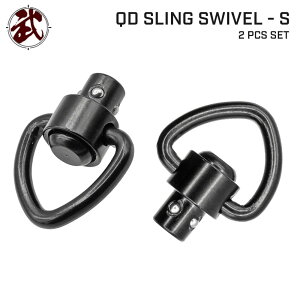【 METAL 製】 1" Low Profile QD スリングスイベル Sサイズ 2個セット スチール製 実物規格 三角形リング / ME04050 | 東京マルイ エアガン ガスガン 電動ガン スリングマウント コンパクト 丈夫 頑丈