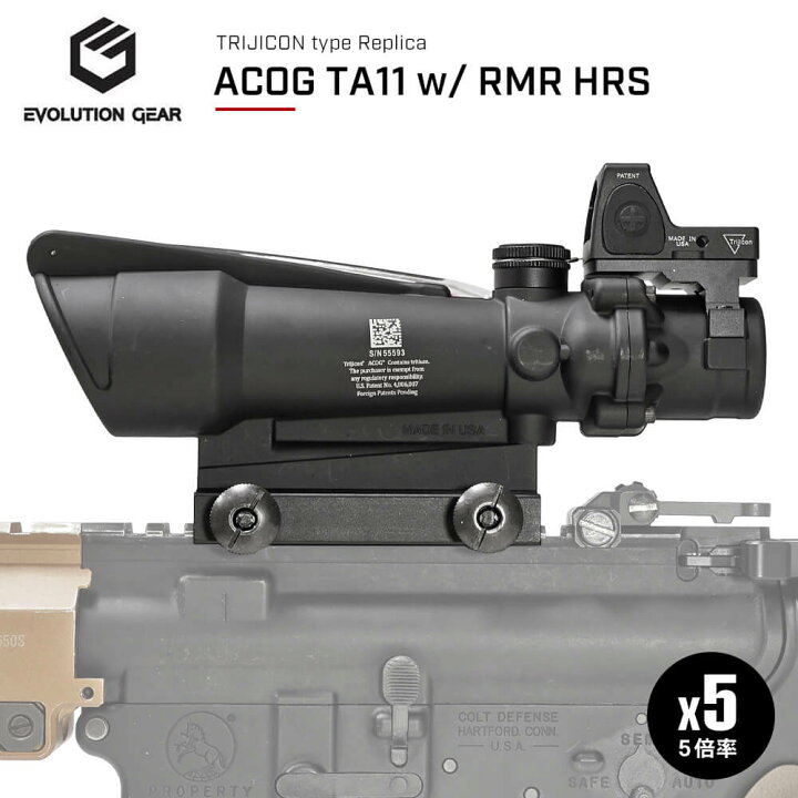 楽天市場】【 EVOLUTION GEAR 製】 Trijiconタイプ TA11 ACOG 5x35 