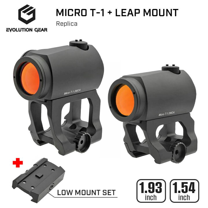 楽天市場】【 Evolution Gear 製 】 Micro T-1 ドットサイト本体 