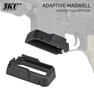 �y 5KU �� �zGBB M4�V���[�Y�Ή� LANCER�^�C�v �A�_�v�e�B�u �}�O�E�F�� 2�s�[�X �A���~CNC �A���}�C�g�d�グ / BK(�u���b�N) | �����}���C �K�X�u���[�o�b�N MWS