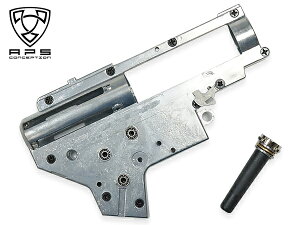 【 APS 製 】 電動ガン 用 Ver.2 QD メカボックス 金属製 8mm 軸 ベアリング ブローバック機能追加可能 / APS-22 | 東京マルイ エアガン 銃 メタル メカボ AEG 次世代 配線 スプリングガイド 内部 部品