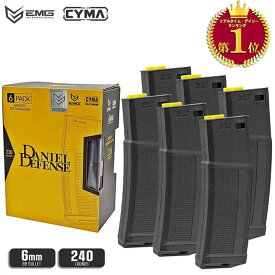 【ゲリラSALE中！】【楽天ランキング1位】【 DANIEL DEFENSE 正式ライセンス 】 スタンダード電動ガン M4/M16 対応 EMG (CYMA) DD 230連 ポリマーマガジン スプリング給弾式 BK ブラック | 東京マルイ エアガン AEG 従来型 スペアマグ 予備 交換
