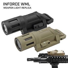 【 WADSN 製】 20mmレール 対応 INFORCE タイプ WML ウェポンライト レプリカ ポリマー樹脂製 ストロボ機能搭載 | 東京マルイ エアガン エアーガン 電動ガン ガスガン モーメンタリ コンスタント LED タクティカル スカウト ウエポン 20mmレイル サバゲー サバイバルゲーム