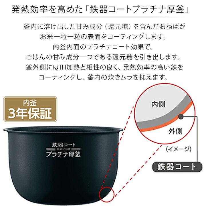 楽天市場】象印 ZOJIRUSHI 圧力IH炊飯ジャー 極め炊き 3合 NP-RT05-BA ブラック 三合炊き 圧力炊飯器 鉄器コートプラチナ厚釜 玄米 麦ごはん 白米 熟成炊き うるつや保温 高め保温 消臭 クリーニング機能 洗える内ぶた 新生活 一人暮らし家電 送料無料 : エアホープ ... 楽天市場】象印 ZOJIRUSHI 圧力IH炊飯ジャー 極め炊き 3合 NP-RT05-BA ブラック 三合炊き 圧力炊飯器 鉄器コートプラチナ厚釜 玄米 麦ごはん 白米 熟成炊き うるつや保温 高め保温 消臭 クリーニング機能 洗える内ぶた 新生活 一人暮らし家電 送料無料 : エアホープ ...