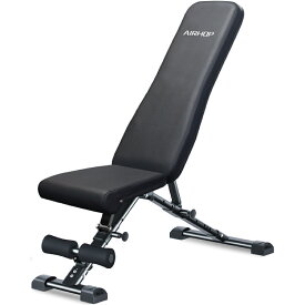 【ポイント10倍】AIRHOP アップグレードモデル 筋トレベンチ 素材強化耐久性アップ 折りたたみ式 角度調節可能 トレーニングベンチ / インクラインベンチ / ベンチプレス台 / 腹筋ベンチ 全身トレ対応 家庭用 収納便利