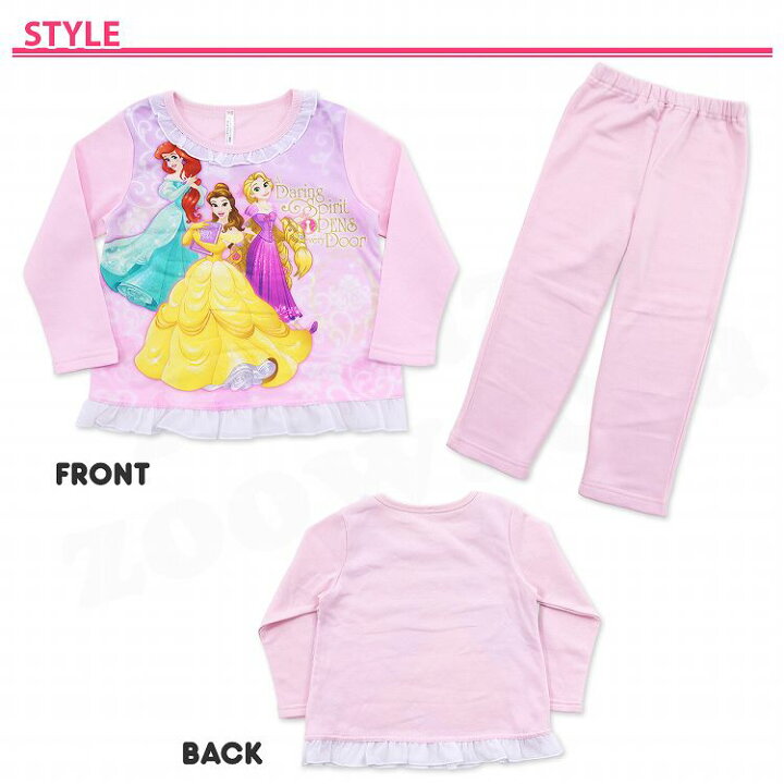 楽天市場 ディズニープリンセス 光るパジャマ あったか 裏起毛 パジャマ 100cm 110cm 1cm 130cm キャラクター ルームウェア 女の子 ベル アリエル ラプンツェル ディズニー プリンセス 光るパジャマ 肌側綿100 女児 お泊り 小学生 旅行 冬休み キャラクター