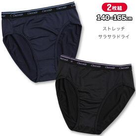 ガールズインナー ショーツ 2枚組 無地 プラチナ加工 抗菌防臭 レギュラータイプ ガールズインナー ショーツ(ジュニア下着 女の子 中学生 高校生 通学 ポケット付き 13才 14才 15才 16才 17才 18才