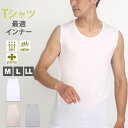 メンズ Tシャツ 最適 インナー ラウンドネック 丸首 サーフシャツ DRY 速乾 メッシュ紳士肌着 メンズインナー 半袖インナー(チラ見え防止 タグレス ドライ 春夏 肌着 下着 袖なし)