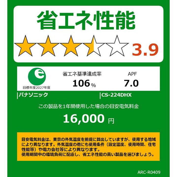 楽天市場】☆200円クーポン配布中☆パナソニック□CS-224DHX-W□ (CS 