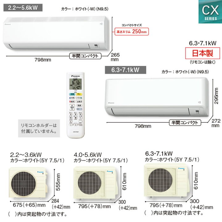 楽天市場】ダイキン□S224ATCS-W□(AN224ACS同等品) 2024年モデル 