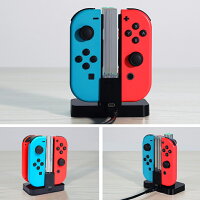 (YP3)209-06【送料無料】任天堂SwitchJoy-Con用チャージスタンド4台同時充電LED充電ランプ充電ホルダーチャージャージョイコンP23Jan16