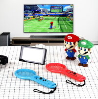 (TEG500)209-03【送料無料】【2個セット】任天堂SwitchスイッチJoy-Con用テニスラケット2個セット(赤1個、青1個)てにすらけっとラケットtennisracketTENNISRACKETNintendoSwitchP23Jan16