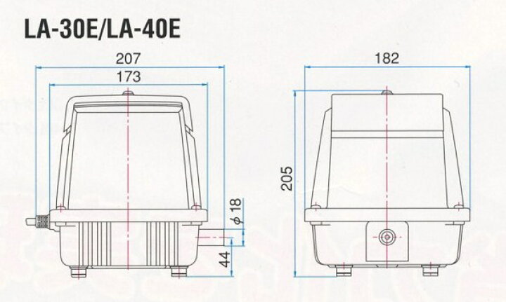 楽天市場】エアーポンプ LA-40E （後継機種のLA-40Cで発送 
