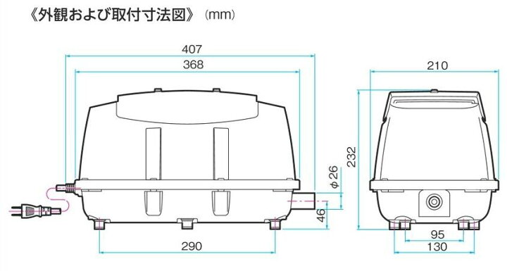 楽天市場】エアーポンプ LA-100 メドーコンプレッサ 日東工器 