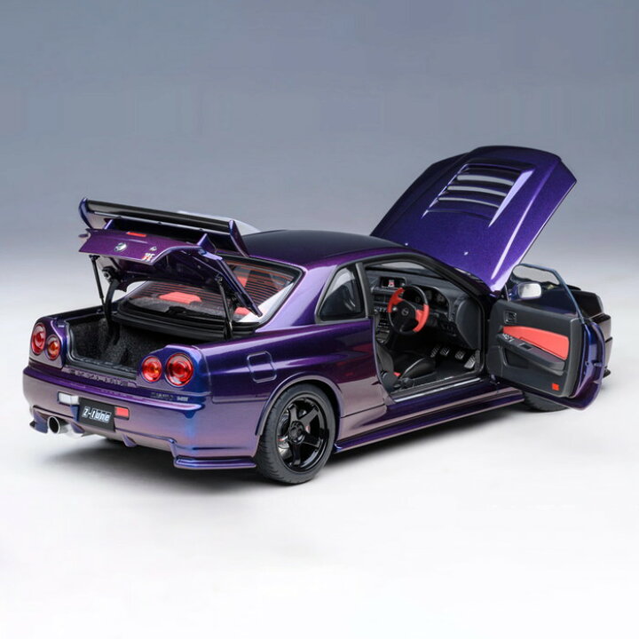 楽天市場】ミニカー 1/18 日産 nismo 記念モデル R34 GT-R Z-tune 紫 