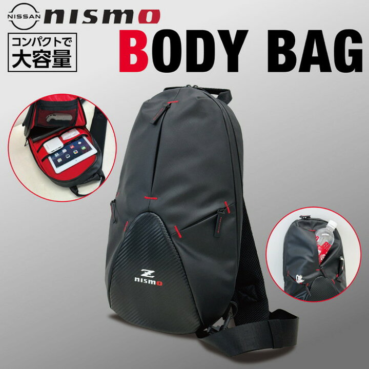 楽天市場】斜め掛けバッグ NISMO Z ボディバッグ 撥水 大容量 収納 