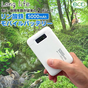 oCobe[ 5000mAh _S LiFePO4  1000 [d 2|[g USB-A 2䓯[d PSEF؍ iPhone Android X}z[d S S ЊQ hЃObY d΍ zCg 