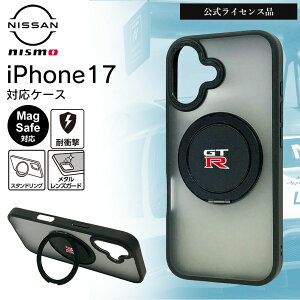 iPhone 17 �P�[�X GT-R NISMO MagSafe�Ή� 360�x��] �X�^���h�����O �����O�t�� �ϏՌ� �Ռ��z�� �n�C�u���b�h TPU PC �w�ʃJ�o�[ �J�����ی� ���Y �j�X�� �������C�Z���X �u���b�N �����Y ���������� 