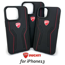 父の日ギフト iPhone13 ケース 背面ケース iPhone13 ProiPhone13ProMax DUCATI ハードケース 本革 バックカバー ブラック