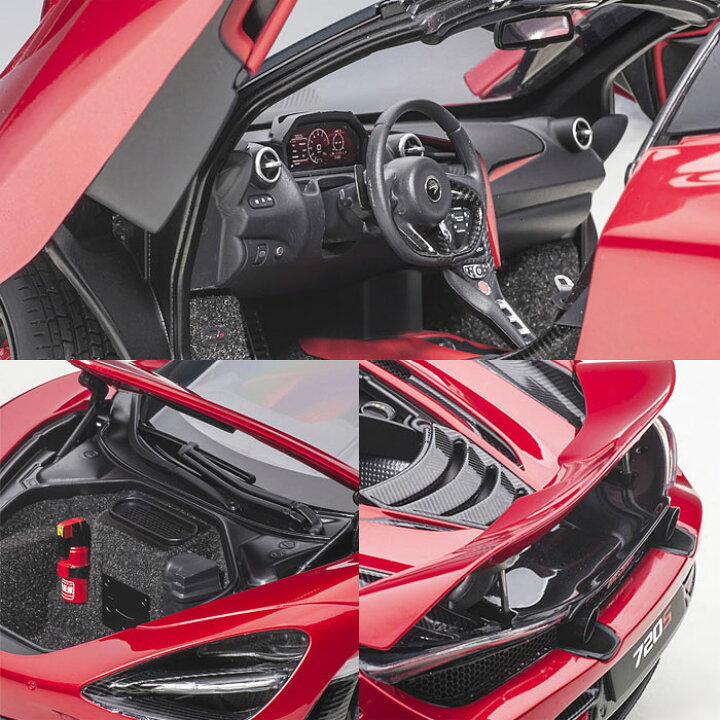 楽天市場】ミニカー 1/18 マクラーレン 720S メタリック レッド オート 