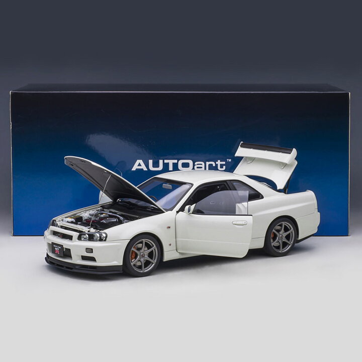 楽天市場】ミニカー 1/18 日産 スカイライン GT-R R34 Vスペック II 