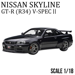 ~jJ[ 1/18 Y XJCC GT-R R34 VXybN II ubNp[ I[gA[g NISSAN SKILINE fJ[ 77407