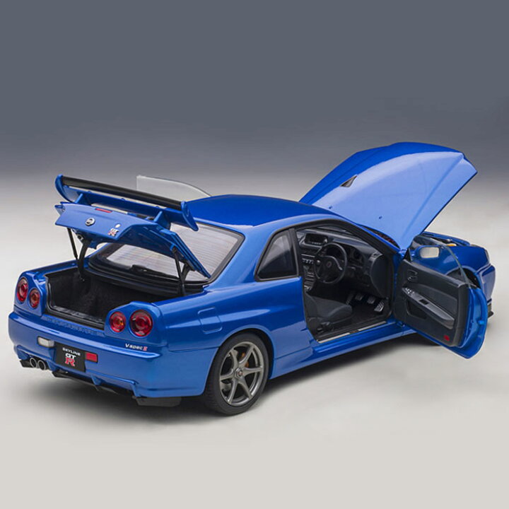 楽天市場】ミニカー 1/18 日産 スカイライン GT-R R34 Vスペック II 