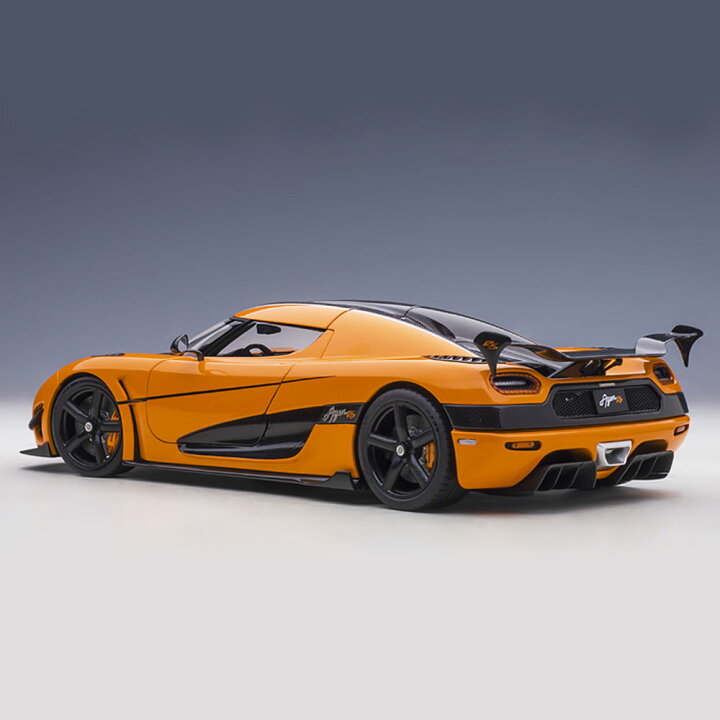楽天市場】ミニカー 1/18 ケーニグセグ アゲ—ラ RS オレンジ カーボン 