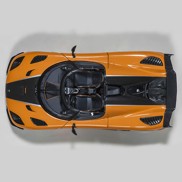 楽天市場】ミニカー 1/18 ケーニグセグ アゲ—ラ RS オレンジ カーボン 