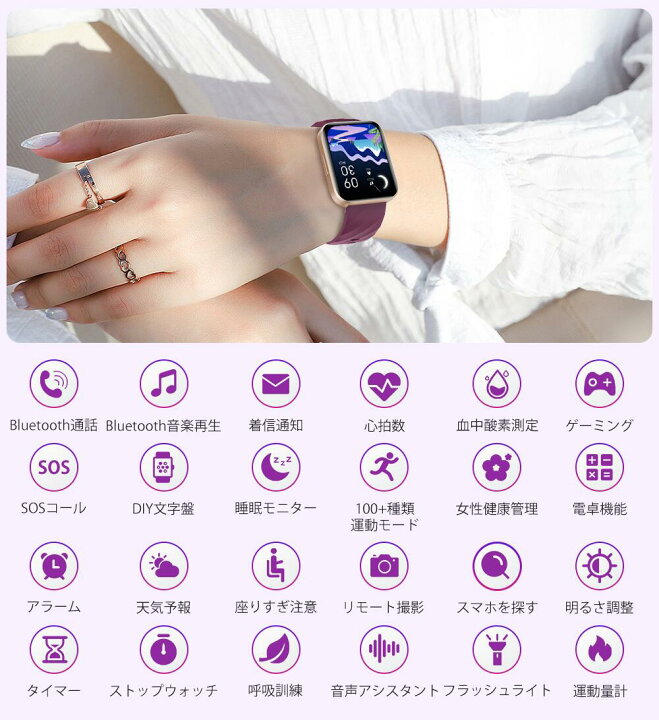 楽天市場】＼品質保証☆P10倍還元／スマートウォッチ レディース 通話 