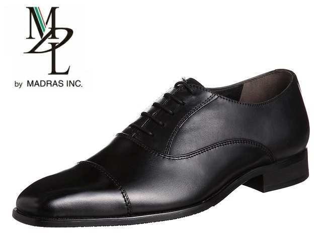DS4047 エムディーエル 紳士靴 品多く ビジネスシューズ ブラック 96%OFF 3E 本革