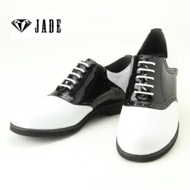 【JADE/ジェイド】JD5511 【ダンスシューズ】ロックポップ　ダンサー　(ホワイト×ブラック）ヒップホップ　ストリート