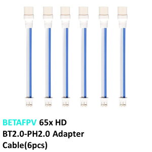 BETAFPV 65x HD �P�[�u�� BT2.0-PH2.0 Adapter Cable(6pcs)�@���^�@�h���[���p�@���[�X