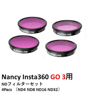 Nancy Insta360 GO 3p@NDtB^[Zbg 4Pacs iND4/ND8/ND16/ND32jyInsta360 GO 2/Insta360 GO 3z