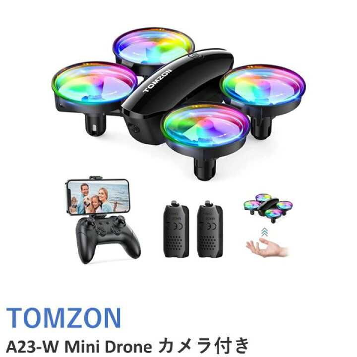 楽天市場】【TIMESALE】TOMZON A23-W Mini Drone カメラ付き 