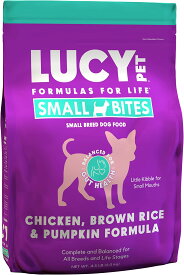 ドッグフード ドライ チキン・ブラウンライス＆パンプキン 小粒タイプ 4.5ポンド(2kg)(賞味期限2024.01.20以降)キブル グレインフリー 穀物不使用 ルーシーペットフード LUCY PET FOODS