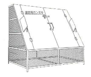 yizS~BOX N-150 XeXSUS304 W150×D85×H150cm 1568L 45Lݑ×34 22сyS~[BOX jJA ^S~ Ɩp O e Ap[g }V   J