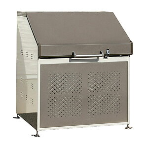 タクボ クリーンキーパー CK-B1007 W100×D75×H114.1cm 容量約650L 45Lゴミ袋約14個【スチール製 組立式 業務用大型ゴミ箱 ゴミステーション 屋外 アパート マンション】