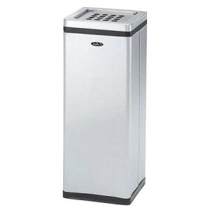 スモーキングスタンド Bライン ステンレスヘアライン仕上 SSL-Z-2 約1.7L 幅240×奥行240×高さ600mm【灰受皿付き ステンレス製ボディ 角型 スタンド灰皿 喫煙所 ぶんぶく】