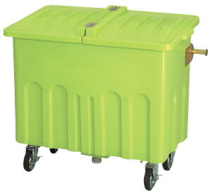 【法人宛専用】エコカートP700+P700F(本体+フタ) キャスター付き 約700L 45Lごみ袋×約15個【配送先名に会社名や店舗名必須・個人名のみ配送不可 プラスチック製 パッカー車対応 排水穴付き
