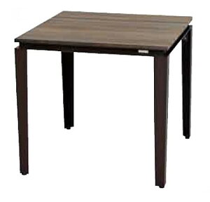 タパテーブル80x80/ラスト+ブラウン 幅80cm×奥行80cm×高さ75cm【4本脚 角型 屋内 屋外 室内 ベランダ 高級輸入家具 ロフト 公園 エントランス リゾート ガーデンテーブル】