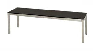 HPLフラットベンチ1500/トープ 幅148cm×奥行40cm×高さ45cm【背無し 背もたれ無し 肘置き無し 屋内 屋外 室内 ベランダ 高級輸入家具 ロフト 公園 エントランス リゾート ガーデンベンチ】