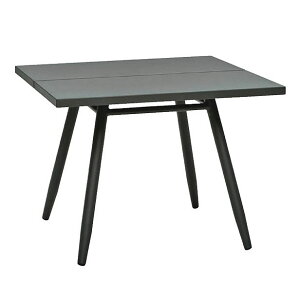 スティパスクエアアルミテーブル/カーボン 幅100cm×奥行100cm×高さ75cm【MAIORI 4本脚 角型 屋内 屋外 室内 ベランダ 高級輸入家具 ロフト 公園 エントランス リゾート ガーデンテーブル】