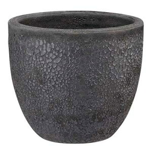 ボルカーノ ラウンド Fブラック 46cm 1個セット EB-VO4640BK 8935078021973【ガーデン プランター ポット 鉢 おしゃれ 庭 店舗 園芸 インテリア エクステリア グリーンポット】