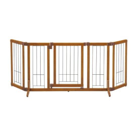 【法人宛専用】ペット用 木製おくだけドア付ゲート M 105×51×H60.5cm【配送先名に会社名や店舗名必須・個人名のみ不可 超小型犬 小型犬 体重目安8kg以下 犬 ペット サークル 木製 リッチェル】