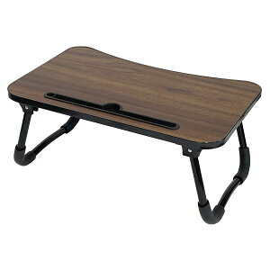 ローテーブル Sサイズ ダークブラウン CW-162DBR【折りたたみ 机 ベッドテーブル ベッドトレイ 作業テーブル】