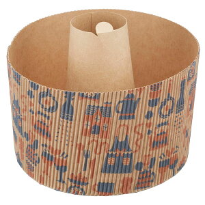 紙製シフォンケーキ型 17cm 2枚入 DL7226【ケーキ 型 紙 使い捨て 焼型 シフォン型 日本製】